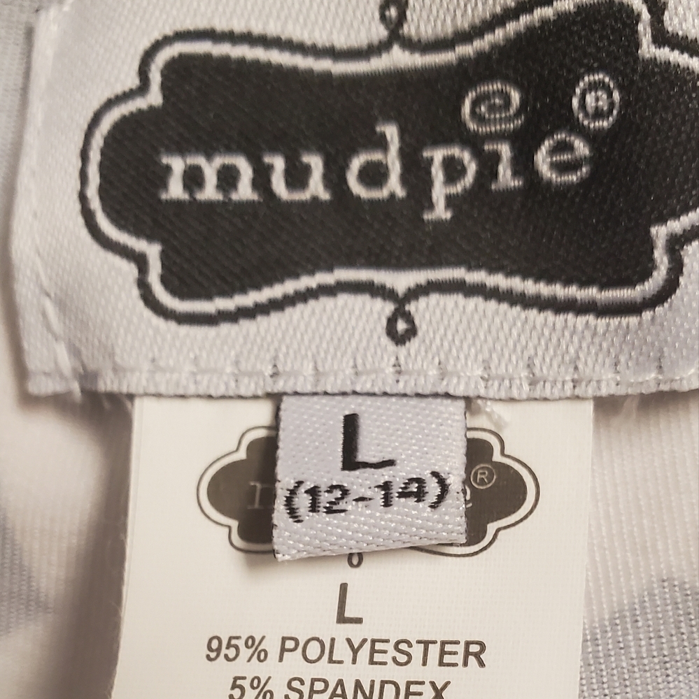 Mud Pie Women's Fashion Harlow Beach Pants - Navy and White Retro Large - Picture 4 of 5